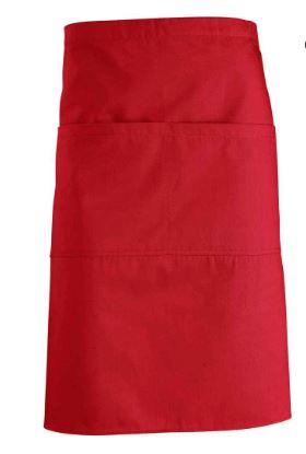 Yo! Apron - Red front waist